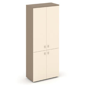 Офисная мебель Estetica Шкаф высокий широкий ES.ST-1.3 Латте/Сатин 800x420x1977