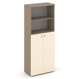 Офисная мебель Estetica Шкаф высокий широкий ES.ST-1.6 Латте/Сатин 800x420x1977