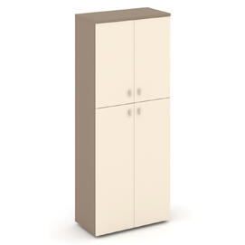 Офисная мебель Estetica Шкаф высокий широкий ES.ST-1.8 Латте/Сатин 800x420x1977