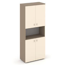 Офисная мебель Estetica Шкаф высокий широкий ES.ST-1.5 Латте/Сатин 800x420x1977