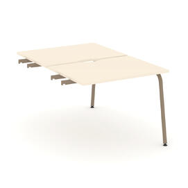 Офисная мебель Estetica Двойной стол приставка к опор. тумбам ES.D.SPR-1-VK Сатин/Латте металл 980x1500x750