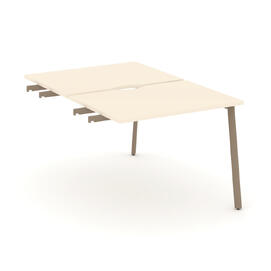 Офисная мебель Estetica Стол переговорный ES.PRG-1.3-P Тиквуд светлый/Латте металл 1380x980x750