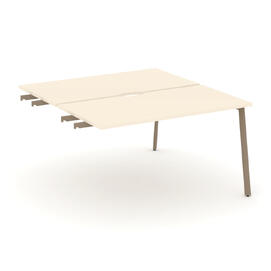 Офисная мебель Estetica Двойной стол приставка к опор. тумбам ES.D.SPR-3-VP Сатин/Латте металл 1380x1500x750