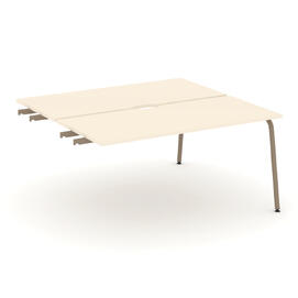 Офисная мебель Estetica Двойной стол приставка к опор. тумбам ES.D.SPR-4-VK Сатин/Латте металл 1580x1500x750
