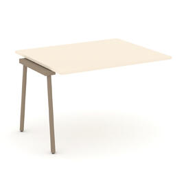 Офисная мебель Estetica Проходной наб. элемент перег. стола ES.NPRG-1.2-P Сатин/Латте металл 1180x980x750
