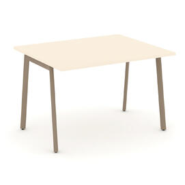 Офисная мебель Estetica Стол переговорный ES.PRG-1.2-P Сатин/Латте металл 1180x980x750