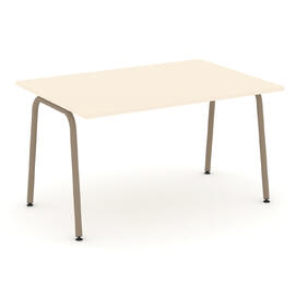 Офисная мебель Estetica Стол переговорный ES.PRG-1.3-K Сатин/Латте металл 1380x980x750