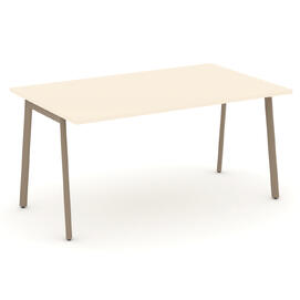 Офисная мебель Estetica Стол переговорный ES.PRG-1.4-P Сатин/Латте металл 1580x980x750