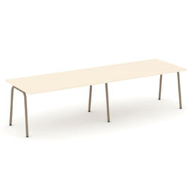 Офисная мебель Estetica Стол переговорный ES.PRG-2.4-K Сатин/Латте металл 3160x980x750
