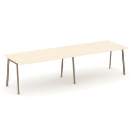 Офисная мебель Estetica Стол переговорный ES.PRG-2.4-P Сатин/Латте металл 3160x980x750