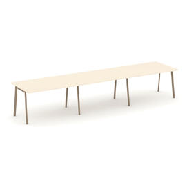 Офисная мебель Estetica Стол переговорный ES.PRG-3.3-P Сатин/Латте металл 4140x980x750