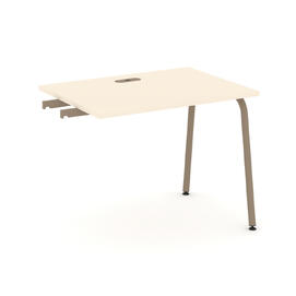 Офисная мебель Estetica Стол приставка к опорным тумбам ES.SPR-1-LK Сатин/Латте металл 980x730x750