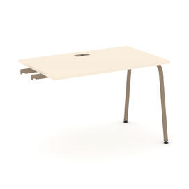 Офисная мебель Estetica Стол приставка к опорным тумбам ES.SPR-2-LK Сатин/Латте металл 1180x730x750