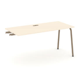 Офисная мебель Estetica Стол приставка к опорным тумбам ES.SPR-4-LK Сатин/Латте металл 1580x730x750