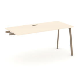 Офисная мебель Estetica Стол приставка к опорным тумбам ES.SPR-4-LP Сатин/Латте металл 1580x730x750