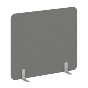 Офисные перегородки R-line Перегородка на опорах DP.F-140-120 Тиквуд тёмный/Серый металл 1400х18х1200