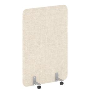 Офисные перегородки R-line soft Перегородка на роликах AP.R-100-150 Romeo 01/Серый металл 1000х18х1500