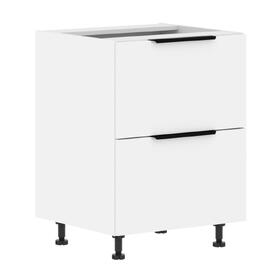 Модульная кухня AlvaLine Шкаф напольный с ящиками IBIZA MOB 6082.1P Белая эмаль/ Белый 600х560х820
