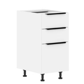 Модульная кухня AlvaLine Шкаф напольный с ящиками IBIZA MOB 4082.2P Белая эмаль/ Белый 400х560х820