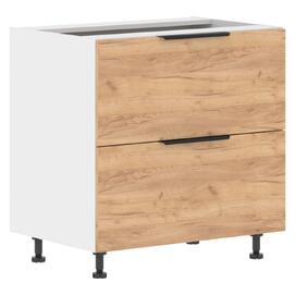 Модульная кухня AlvaLine Шкаф напольный с ящиками CORSICA MOB 8082.1 Дуб Бофорд/ Белый 800х560х820
