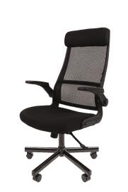 Офисное кресло Chairman 575 00-07111585 Ткань TW-11 черная/сетка TW-01 Черная
