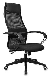 Кресло руководителя Бюрократ CH-607 Ткань Neo Black черная/сетка TW-01 черная