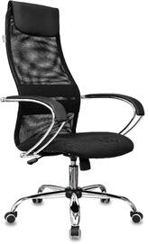 Кресло руководителя Бюрократ CH-607SL Ткань Neo Black черная/сетка TW-01 черная/экокожа черная