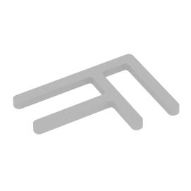 Офисные перегородки R-line soft Комплект соединителей угловых (2шт.) AP.S-UG Серый металл 82x57x5