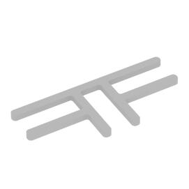 Офисные перегородки R-line soft Комплект соединителей Т-образных (2шт.)  AP.S-TO Серый металл 132x57x5