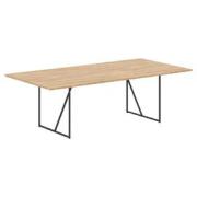 Офисная мебель Loftis Стол для заседаний LCT 2412 Дуб Бофорд/Черный 2400х1200х750