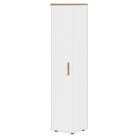Офисная мебель Forta Шкаф колонка с глухой дверью FHC 40.1(L) Дуб Гамильтон/Белый Премиум 404х429х1983