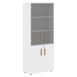 Офисная мебель Forta Шкаф комбинированный FHC 80.2(Z) Белый Премиум 802х429х1983