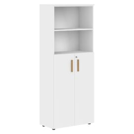 Офисная мебель Forta Шкаф с глухими средними дверьми FHC 80.6(Z) Белый Премиум 802х429х1983