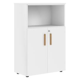 Офисная мебель Forta Шкаф с глухими малыми дверьми FMC 80.3(Z) Белый Премиум 802х429х1215