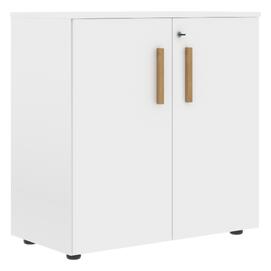 Офисная мебель Forta Шкаф с глухими малыми дверьми FLC 80.1(Z) Белый Премиум 802х429х819
