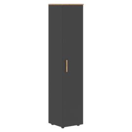 Офисная мебель Forta Шкаф колонка с глухой дверью FHC 40.1(R) Дуб Гамильтон/Черный Графит 404х429х1983