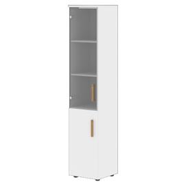 Офисная мебель Forta Шкаф колонка комбинированая FHC 40.2(L) Белый Премиум 404х429х1983