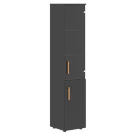 Офисная мебель Forta Шкаф колонка комбинированая FHC 40.2(R) Черный Графит 404х429х1983
