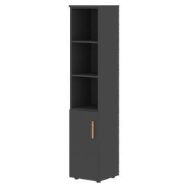 Офисная мебель Forta Шкаф колонка с глухой малой дверью FHC 40.5(L) Черный Графит 404х429х1983