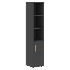 Офисная мебель Forta Шкаф колонка с глухой малой дверью FHC 40.5(R) Черный Графит 404х429х1983