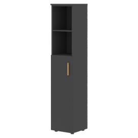 Офисная мебель Forta Шкаф колонка с глухой средней дверью FHC 40.6(L) Черный Графит 404х429х1983