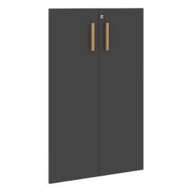 Офисная мебель Forta Комплект средних дверей FMD 40-2(Z) Черный Графит 794х18х1164