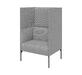Кресло мягкое высокое БРИДЖ Brd1H-2-800 Рогожка Sweet grey серый 800х710х1350