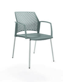 Офисный стул REWIND Каркас серый/сиденье, спинка, подлокотники закр. Пластик gray 500x555x830
