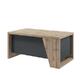 Кабинет руководителя Torston Стол руководителя прямой T-116Пр Дуб Вотан/Антрацит 1600x900x750