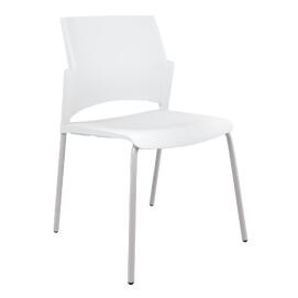 Офисный стул RESTART Каркас серый/сиденье, спинка Пластик white 500x555x830