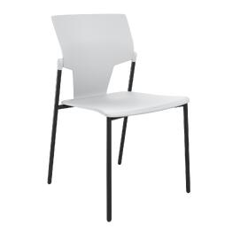 Офисный стул AKTIVA Каркас черный/сидение, спинка Пластик white 458x500x818