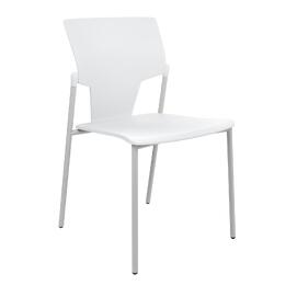 Офисный стул AKTIVA Каркас серый/сидение, спинка Пластик white 458x500x818