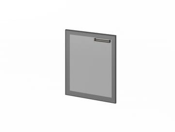 Кабинет руководителя Festus Дверь низкая стеклянная в алюминевом профиле FB-013L Серый 560x20x670