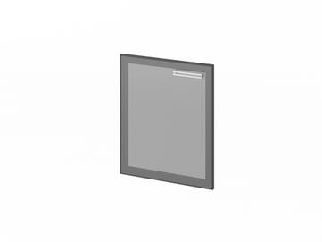 Кабинет руководителя Festus Дверь низкая стеклянная в алюминевом профиле FI-013L Серый 560x20x670